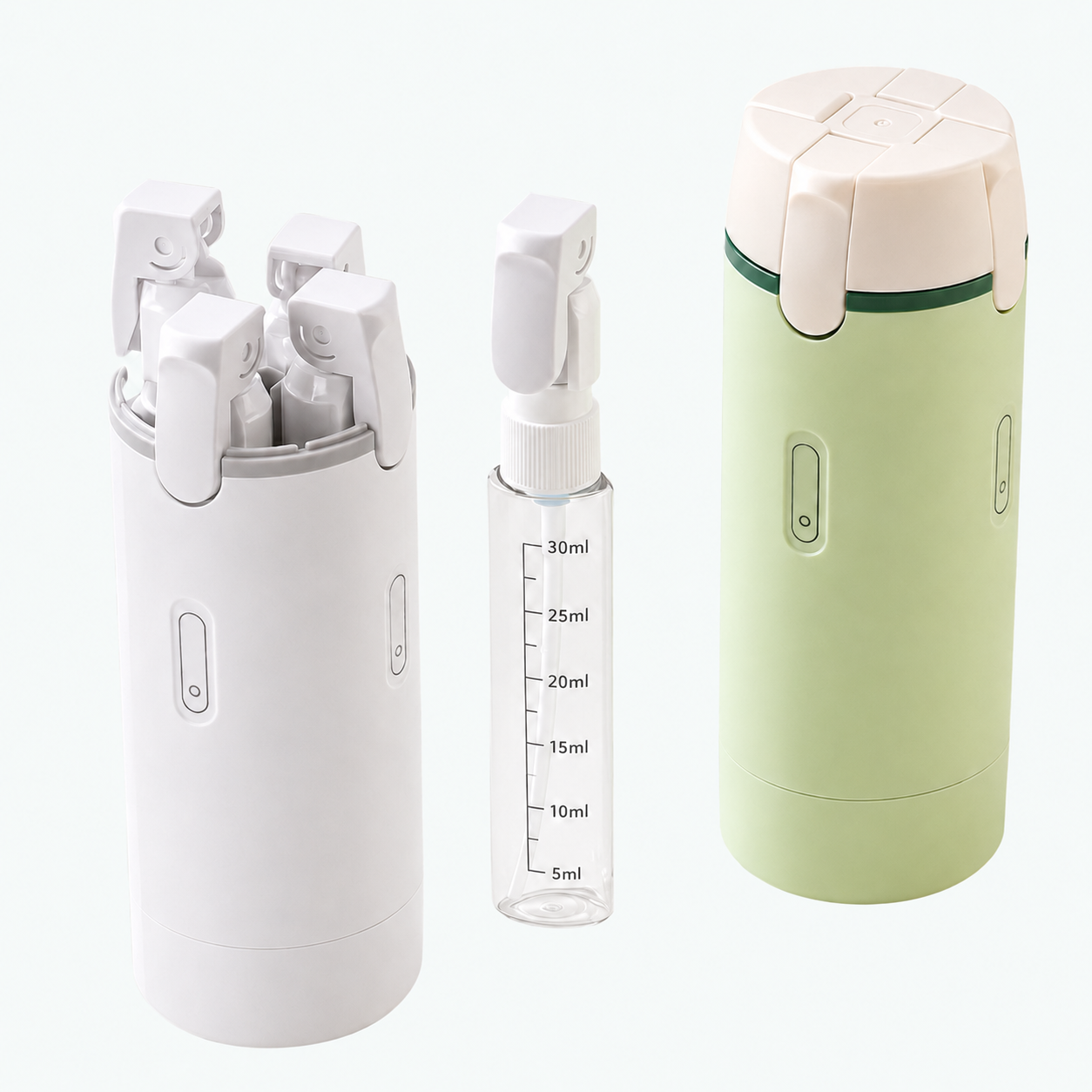 Dispenserly 4-in-1 Travel Bottle